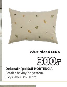 Dekorační polštář HORTENCIA