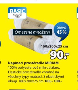 Napínací prostěradlo MIRIAM