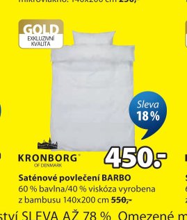Saténové povlečení BARBO