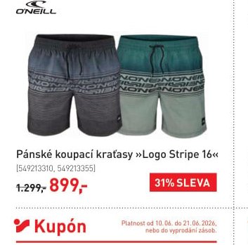 Pánské koupací kraťasy »Logo Stripe 16«