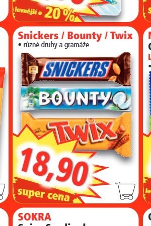 Snickers / Bounty / Twix