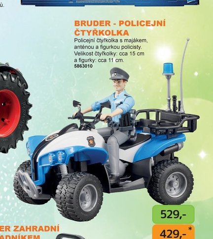 BRUDER - POLICEJNÍ ČTYŘKOLKA