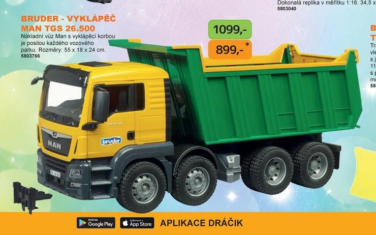 BRUDER - VYKLÁPĚČ MAN TGS 26.500