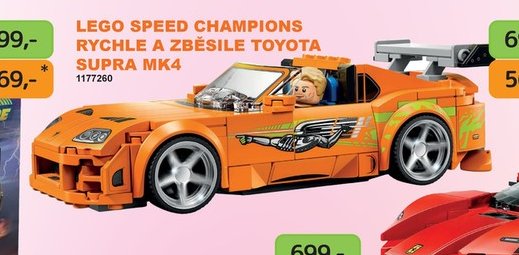 LEGO SPEED CHAMPIONS RYCHLE A ZBĚSILE TOYOTA SUPRA MK4