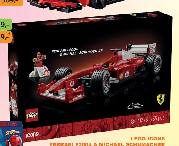 LEGO ICONS FERRARI F2004 A MICHAEL SCHUMACHER