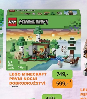 LEGO MINECRAFT PRVNÍ NOČNÍ DOBRODRUŽSTVÍ