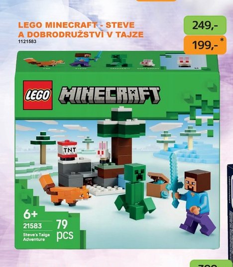 LEGO MINECRAFT STEVE A DOBRODRUŽSTVÍ V TAJZE