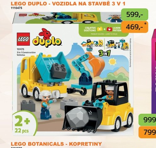 LEGO DUPLO - VOZIDLA NA STAVBĚ 3 V 1