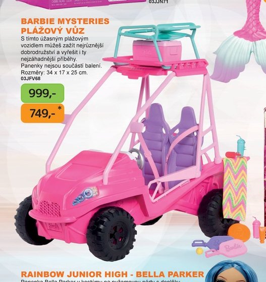 BARBIE MYSTERIES PLÁŽOVÝ VŮZ