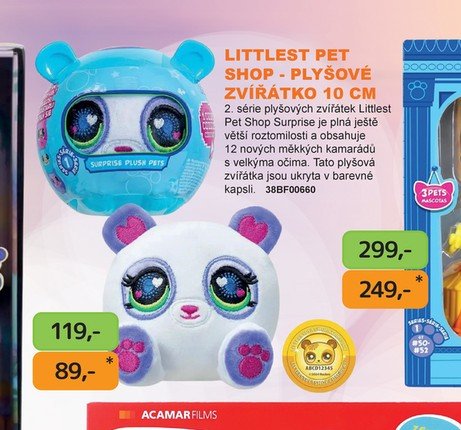 LITTLEST PET SHOP - PLYŠOVÉ ZVÍŘÁTKO 10 CM