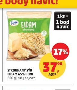 Strouhaný sýr Eidam 45% Boni - Penny Market aktualniletaky.eu