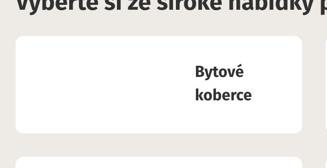 Bytové koberce