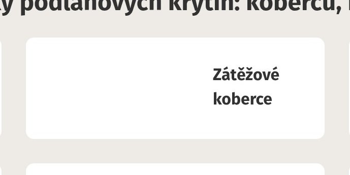 Zátěžové koberce