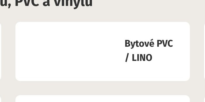 Bytové PVC / LINO