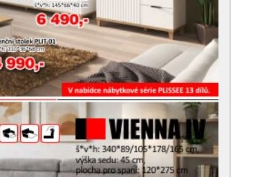 KTV stolek PLISSEE PLI-03