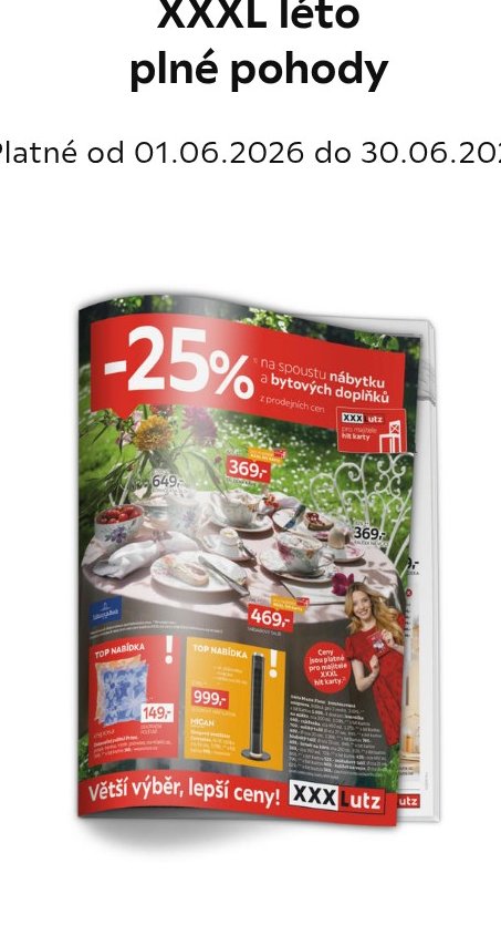Leták XXXL léto plné pohody