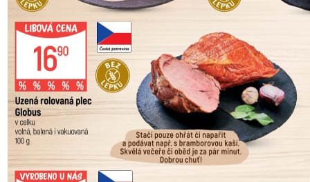 Uzená rolovaná plec Globus