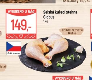 Selská kuřecí stehna Globus