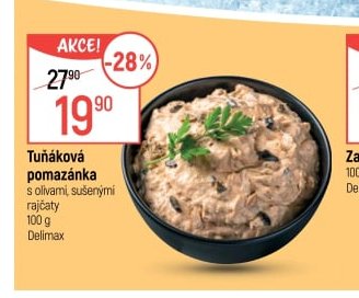 Tuňáková pomazánka s olivami, sušenými rajčaty