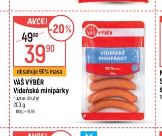 Váš Výběr Vídeňské minipárky 200 g
