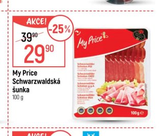 My Price Schwarzwaldská šunka 100 g