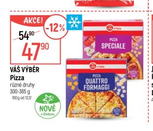 Váš Výběr Pizza různé druhy 300-365 g