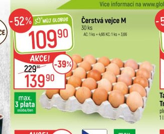 Čerstvá vejce M