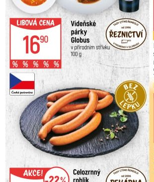 Vídeňské párky Globus - Globus aktualniletaky.eu