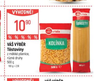 Váš Výběr Těstoviny