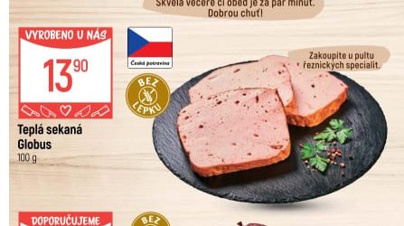 Teplá sekaná Globus