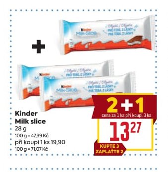 Kinder Milk slice - BILLA aktualniletaky.eu