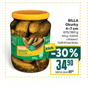BILLA Okurky - BILLA aktualniletaky.eu