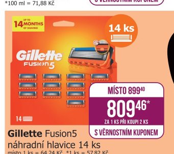 Gillette Fusion5 náhradní hlavice 14 ks - Teta drogerie aktualniletaky.eu