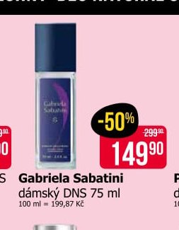 Gabriela Sabatini dámský DNS 75 ml - Teta drogerie aktualniletaky.eu