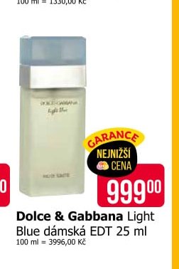 Dolce & Gabbana Light Blue dámská EDT 25 ml - Teta drogerie aktualniletaky.eu
