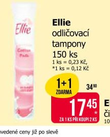 Ellie odličovací tampony 150 ks - Teta drogerie aktualniletaky.eu