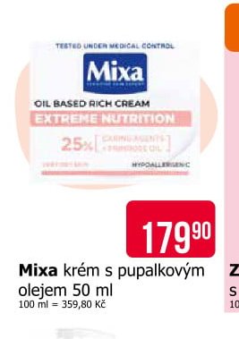 Mixa krém s pupalkovým olejem 50 ml - Teta drogerie aktualniletaky.eu