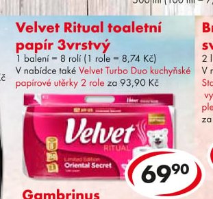 Velvet Ritual toaletní papír 3vrstvý