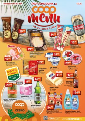 aktuální leták COOP 17.6.2026-30.6.2026
