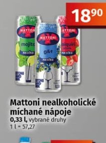 Mattoni nealkoholické míchané nápoje - COOP aktualniletaky.eu