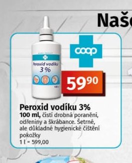 Peroxid vodíku 3% - COOP aktualniletaky.eu