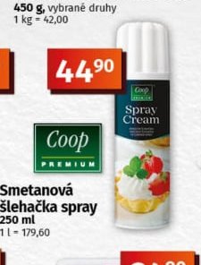 Smetanová šlehačka spray - COOP aktualniletaky.eu
