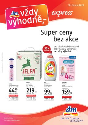 aktuální leták dm drogerie 18.6.2026-22.7.2026