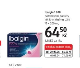 Ibalgin 200 potahované tablety