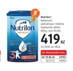 Nutrilon Advanced pokračovací mléčná kojenecká výživa