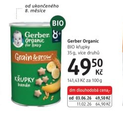 Gerber Organic BIO křupky