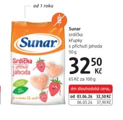 Sunar srdíčka křupky