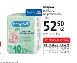 babylove podložky na přebalování