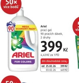 Ariel prací gel