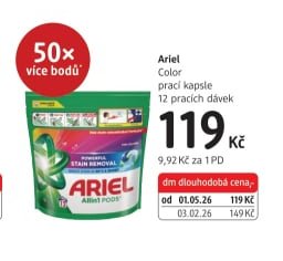 Ariel Color prací kapsle